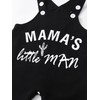 Awxoder Baby Boy Outfit Set Print Tops + Suspender Pants