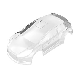 CROBOLL XTS-029 Body Shell with Stickers (Clear Body Shell) for 1:10 Rally Car