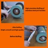 Elastic Polyurethane Buffing Wheels 6 Inch 2000 Grit. for Mirror