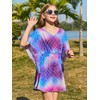 Haloumoning Girls Chiffon Swim Beach Cover Up Kids Cute Elastic