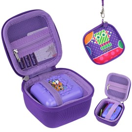GOHHME for Bitzee Interactive Toy Digital Pet and Case Hard Carrying Case,Protective Storage Holder for Bitzee Virtual Electronic Pets Kids Toys,Purple