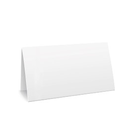 100 Pcs Premium Place Cards, Blank Place Cards - Textured Table Tent Cards Seating Place Cards for Weddings Banquets Dinner Parties 2.5" x 3.75"