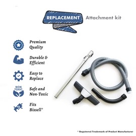 Replacement part for Miele C3 S8 Extension Hose 35 MM, Plastic Curved Bent end, Telescopic Wand and floor brush