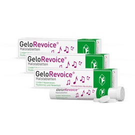 GeloRevoice Throat Tablets Elderflower Menthol-free: Long-Lasting Relief for a Scratchy Throat, Coughing and Hoarseness, Sore Throat, Swallowing Discomfort and Throat Compulsion, Pack of 60