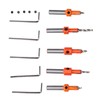 5Pcs Countersink Drill Bit Set High Hardness Strong Cutting Force