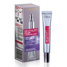 L'Oréal Paris, Eye Cream, Volumising & Reduces Fine Lines, Revitalift Filler [+Hylaluronic Acid], 15 ml