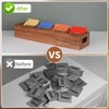 Chicvilla Acacia Wood Tea Bag Organizer with 4 Slots –