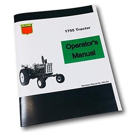Oliver 1755 Tractor Owners Operators Manual Maintenance