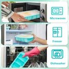 Zoruam Soup Freezer Container, 2 Packs Silicone Freezer Mould with