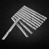 10pcs Tungsten Carbide Spiral End Mills Single Flute Milling Cutter