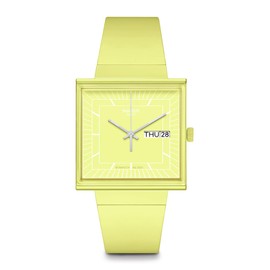 Swatch Unisex Casual Watch Yellow Bioceramic Quartz What IF?…Lemon