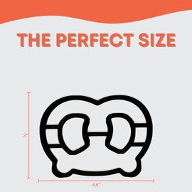 Pretzel with Holes Cookie Cutter with Easy to Push Design (4.5 inches)