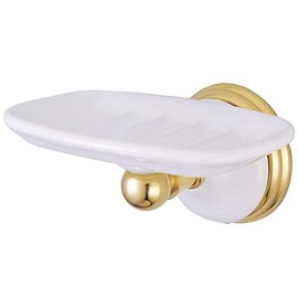 Kingston Brass BA1115PB Victorian Soap Dish, Polished Brass
