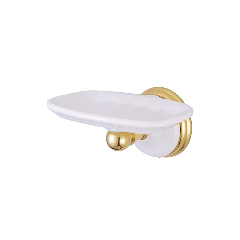 Kingston Brass BA1115PB Victorian Soap Dish, Polished Brass