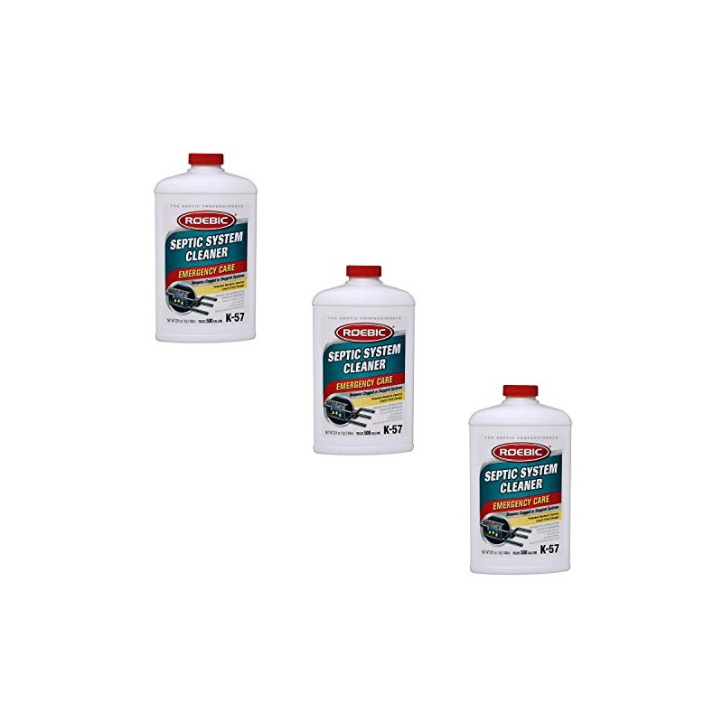 Roebic Laboratories,Inc. K-57 Septic System Treatment, 32-Ounce - 3 Pack