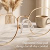 15 Pcs U Shaped Silicone Eyeglasses Nose Pads,Screw-in Glasses Nose