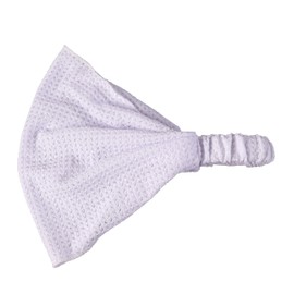 Motique Accessories Solid Headwrap with Delicate Design (White, Medium)