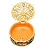 Metal Jewelry Box Innovative Exquisite Hand Painted Hinged Jewelry Organizer