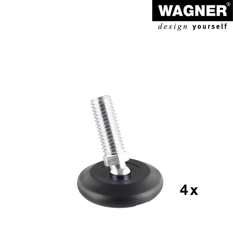 'Wagner QuickClick® Furniture Gliders/Diameter 30 mm/Set of 4 adjustable base