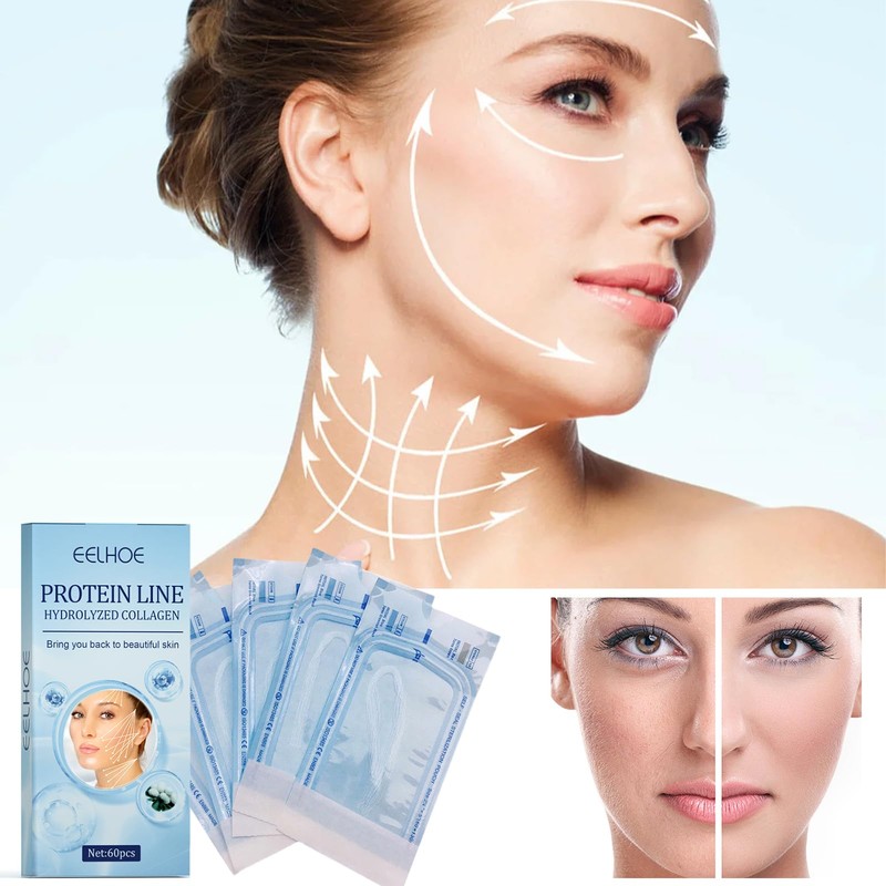 5 x 12 pieces active collagen face silk thread, collagen