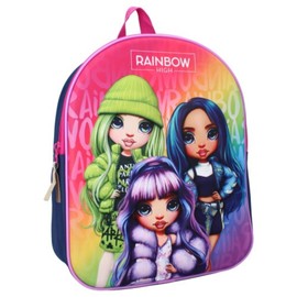 mybagstory - Backpack - 3D - Rainbow High - Purple - Kids - School - Nursery - School Bag Girls - Size 32cm - Adjustable Straps - Gift Idea, blue