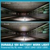 LED Work Light 36w 3800lm Flashlight Compatible with Makita 18v