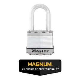 Master Lock M1XTLF Magnum Heavy Duty Padlock with Key, 2 Pack Keyed-Alike