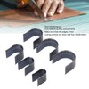 6 Pcs Leather Die Cutter Tool Round Arrow Tail Shape