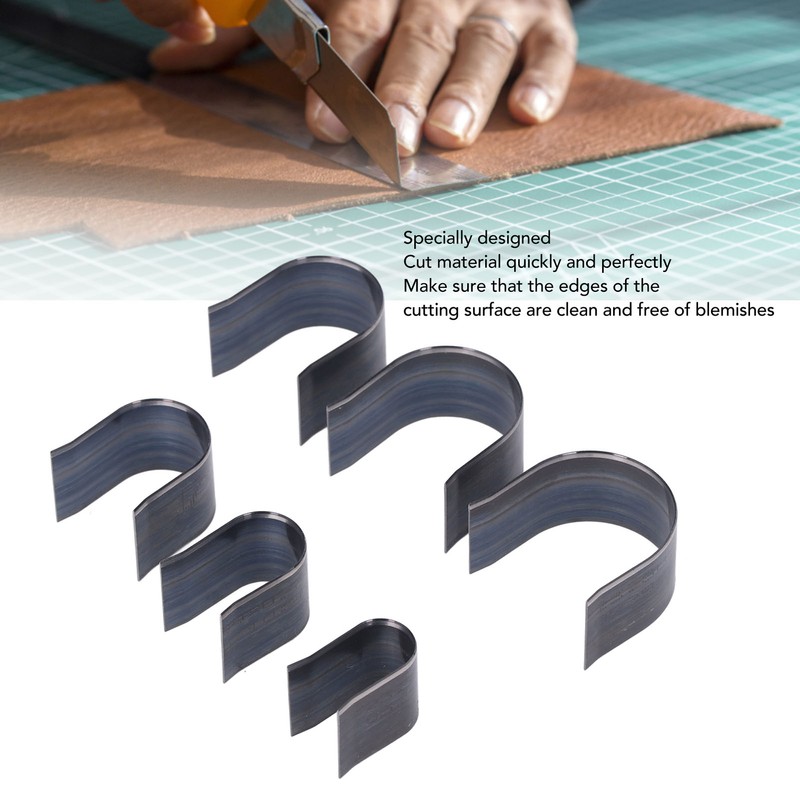 6 Pcs Leather Die Cutter Tool Round Arrow Tail Shape