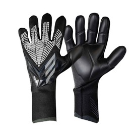 ZEZELIFE Football Goalkeeper Gloves, Soccer Goalie Gloves Kids Boys Children Youth Adults, Gloves Anti Slip, Full Finger Breathable Mesh Self Adjustable Wrist Sports Soccer Gloves Black (10 Size)