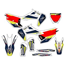 2019-2022 FX Taper White Senge Graphics Complete Kit Compatible with Husqvarna