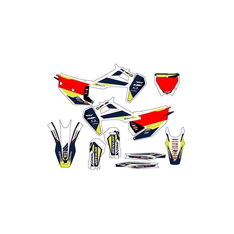 2019-2022 FX Taper White Senge Graphics Complete Kit Compatible with