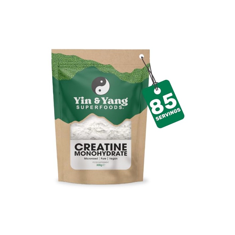 Creatine Monohydrate Powder 300g | Micronised | 85 Servings