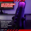 Venom USB Cardioid Pattern Streaming Microphone with LED Light Mesh