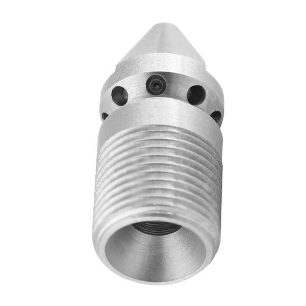 Sewer Jetter Nozzle Stainless Steel Pressure Sewer Cleaning Pipe Drain Jetting Nozzle Pressure Washer Jetter Nozzle with 3/8BSP Male Thread for Industrial Pipe and Tube Cleaning