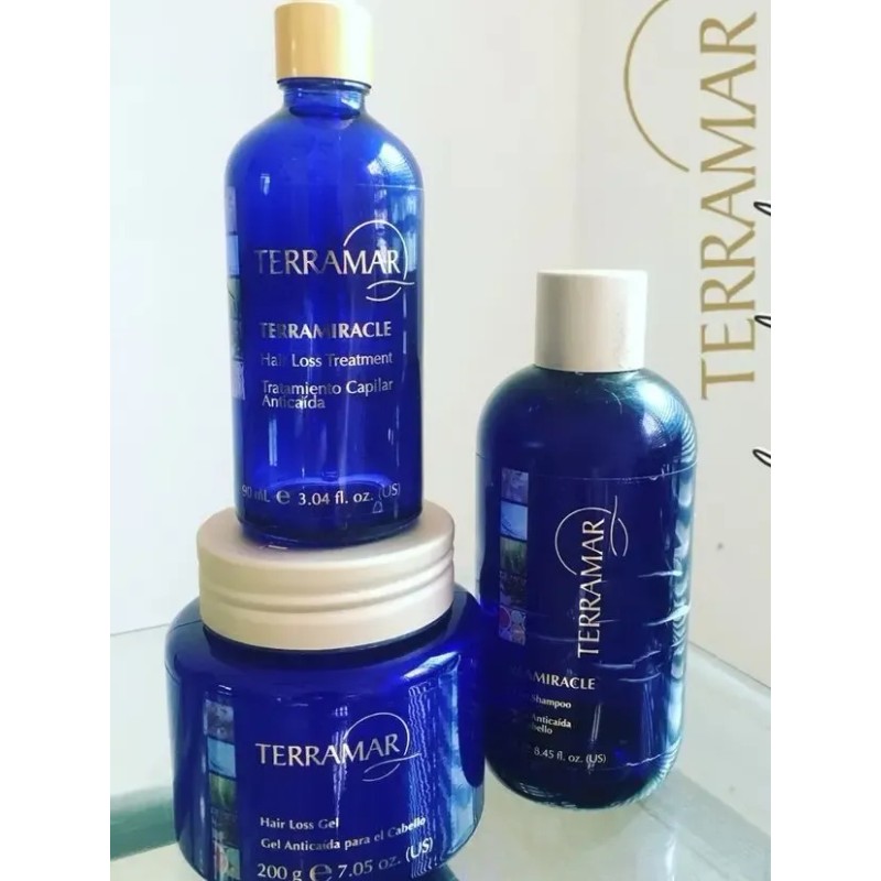 Set Anti Caída Shampoo Y Tratamiento Terramar + Gel