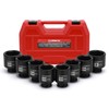 CASOMAN 1/2-Inch Drive Shallow Spindle Axle Nut Impact Socket Set,1-9/16"
