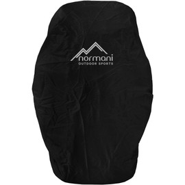 normani Waterproof Rain Cover for Backpacks Backpack Colour Dark Black Size 100-130 Litres