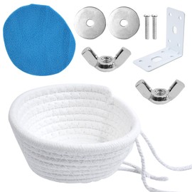 ZONADAH Bird Cage Nest Soft Bird Breeding Nest Bed 13cm Bird House Bed Small Parrot Cage Hatching Nesting for Cockatiel Canary Lovebird Finch