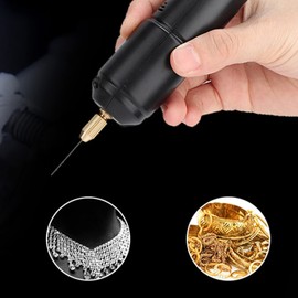DC 5 V Portable Electric Drills Handheld USB Drill with 3 Pieces Bits for PCB 0.7 to 1.3 mm Craft Drill Chuck Tools