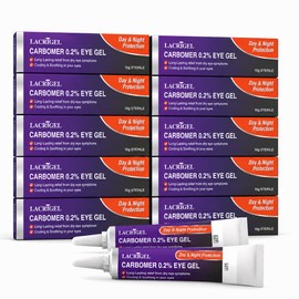 10x Lacrigel CARBOMER 0.2% - Eye Gel for Dry, Tired, and Red Eyes - Soothes Irritation, Reduces Soreness - 24x7 Day and Night Protection - Safe & Premium Formulation