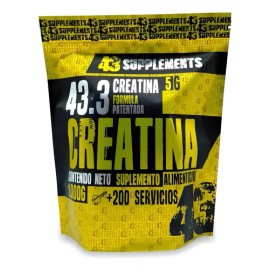 Creatina 1 Kg 200 Servicios 43 Supplements Natural                                                                                                    
