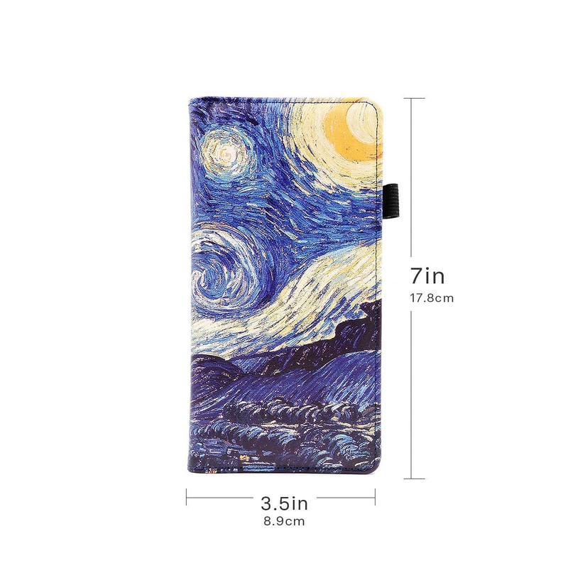 menesia Checkbook Cover for Men & Women RFID Leather Check