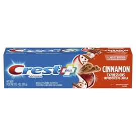 Crest Plus Complete Anticavity Toothpaste Cinnamon Flavor 5.4 Ounce 12 Pack