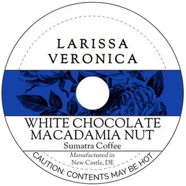 White Chocolate Macadamia Nut Sumatra Coffee (Single Serve K-Cup Pods) (Gourmet, Naturally Flavored, Whole Coffee Beans) (12 pods, ZIN: 575069)