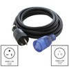 AC WORKS® 10ft 20A 125V NEMA 5-20 Flexible Indoor/Outdoor Extension
