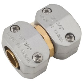 Melnor Heavy Duty Metal Hose Mender; Fits 3/4" and 5/8" Hoses