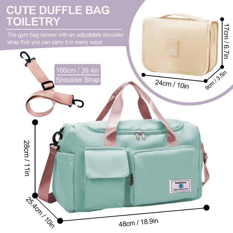 Small Gym Bag for Women Duffle Bag Women Foldable Duffle