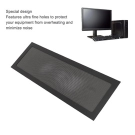 120 x 360 mm DIY PC Case Dust Mesh Filter, [Pack of 2] Magnetic PVC Dust Filter Cover, PC Fan Dust Net PC Cooler Filter for Computer PC Case (Black)