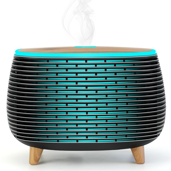 Diffuserlove Diffuser Essential Oil Diffusers 400ML Aromatherapy Air Diffuser for Home Bedroom Office Room Aroma Diffuser with 7 Color Lights Intermittent Mist Mode